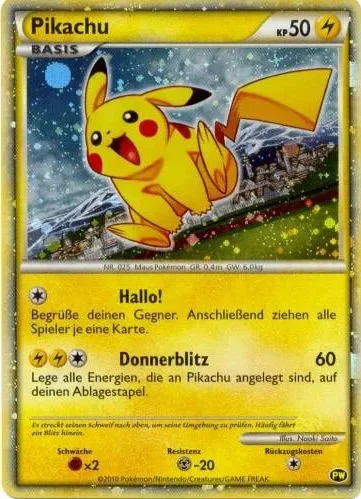 Pikachu 「PW No. 006」「EN」
